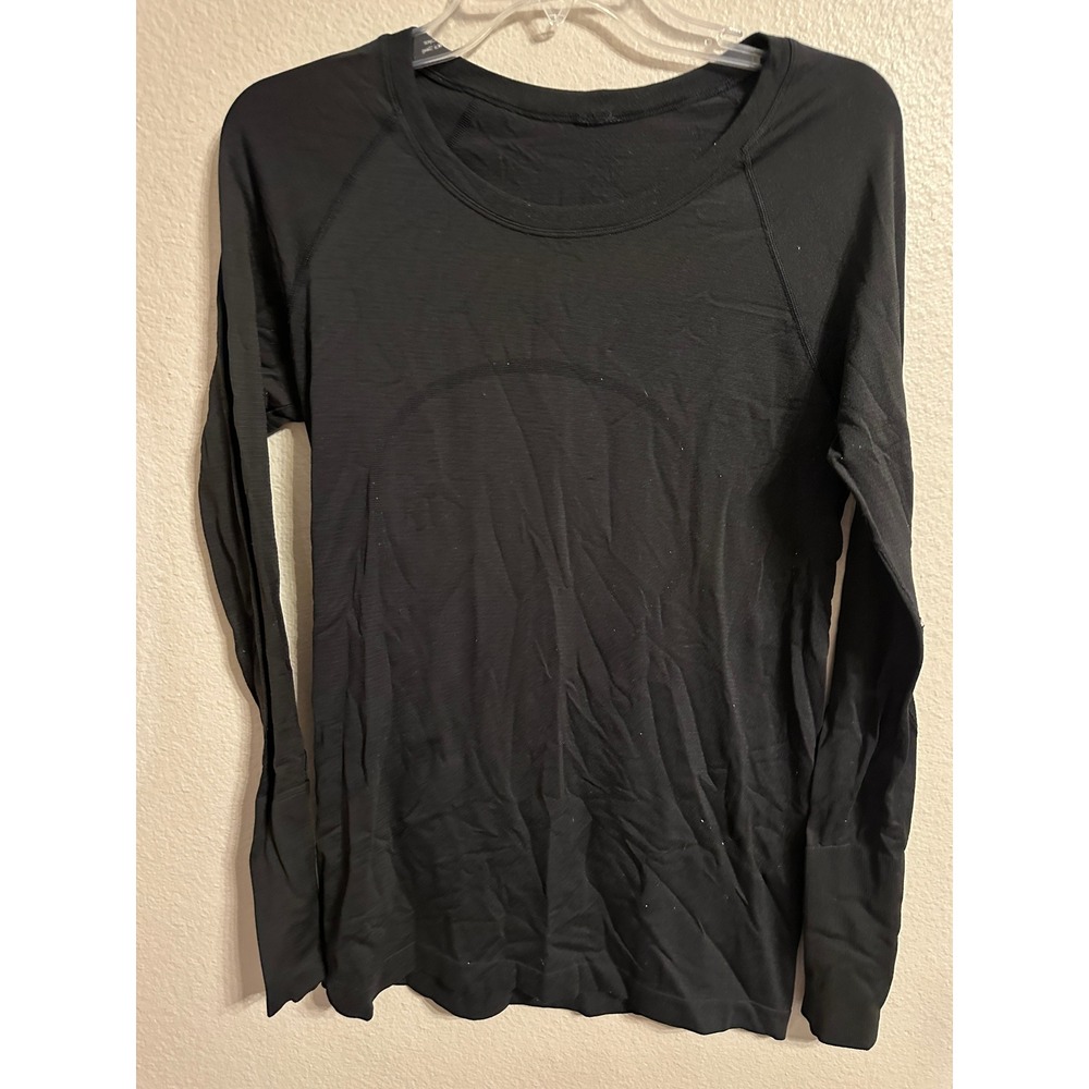 Lululemon Black Long Sleeve Swiftly Tech 2.0 Thumbhole Athletic Shirt